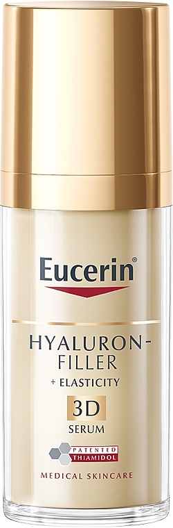 Anti-Aging Serum for Mature Skin - Eucerin Hyaluron-Filler + Elasticity Anti-Age 3D Serum — photo N1