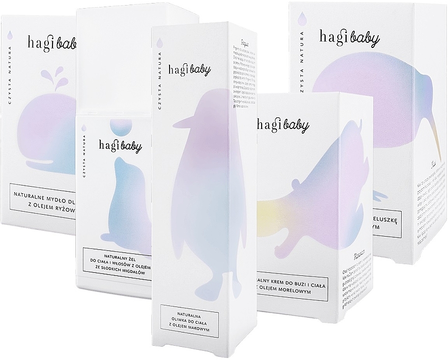 Set - Hagi Baby (oil/150ml + cr/50ml + soap/100g + gel/shm/250ml + b/cr/50ml) — photo N2
