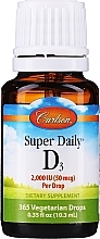 Liquid Vitamin D3, 2000 mg - Carlson Labs Super Daily D3 — photo N1