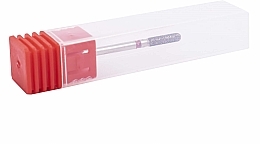 Nail Cutter Head DW1 'Rounded Cylinder', delicate, red - Sunone Diamond Nail Drill — photo N3