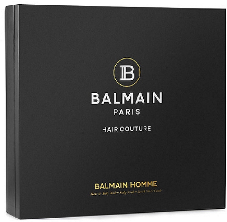 Men Care Set - Balmain Homme Giftset (scr/100ml + oil/30ml + body wash/200ml) — photo N1