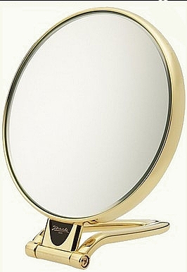Table Mirror with Stand, magnification x3, diameter 130 - Janeke Golden Mirror — photo N1