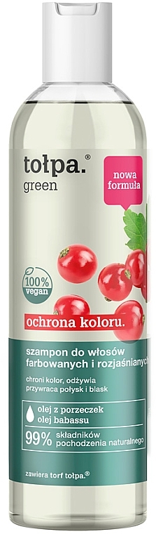Shampoo for Colored & Bleached Hair - Tolpa Green Protection Shampoo — photo N1