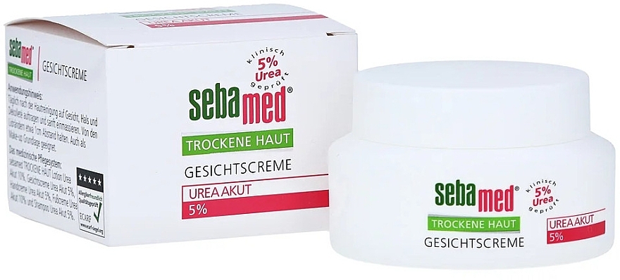 Face Cream - Sebamed Trockene Haut Face Cream Urea Akut 5% — photo N1