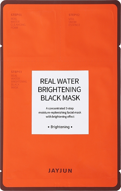 Brightening Black Face Mask - Jayjun Real Water Brightening Black Mask — photo N2