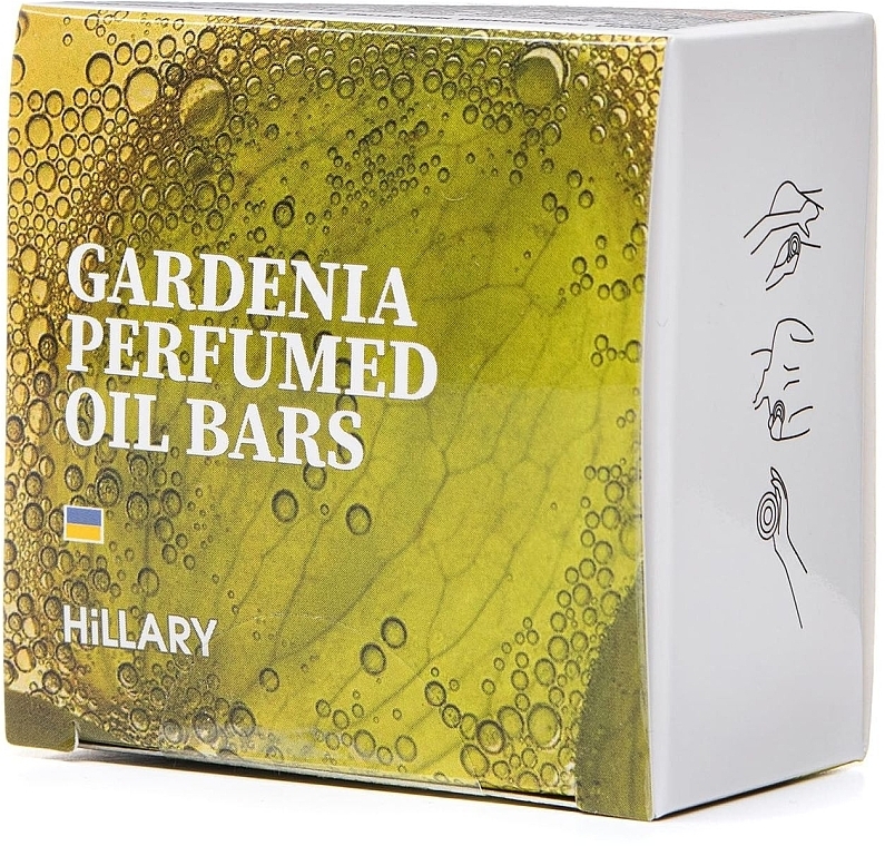 Solid Perfumed Body Oil - Hillary Perfumed Oil Bars Gardenia — photo N2