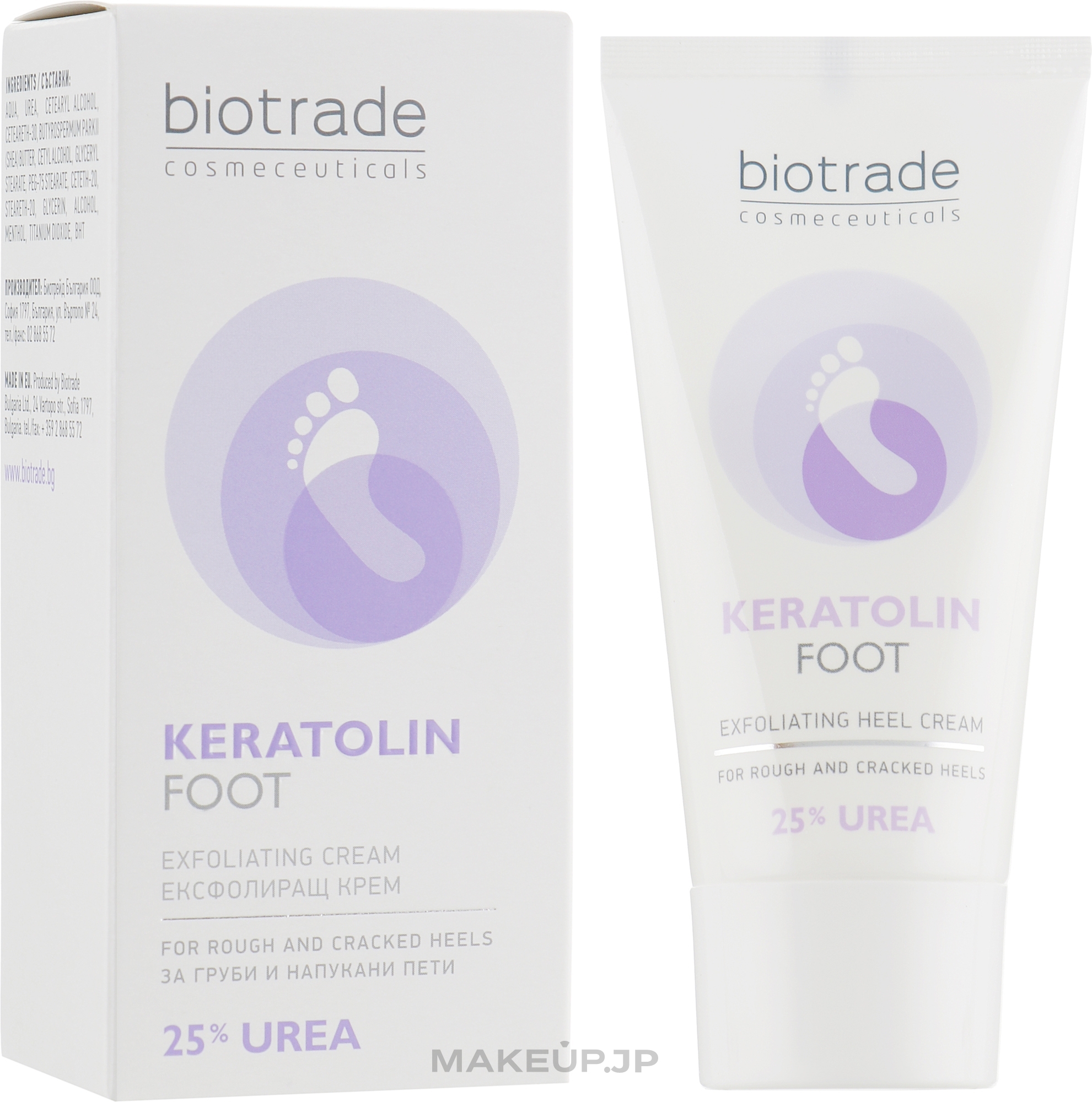 Exfoliating & Softening Foot Cream with 25% Urea - Biotrade Keratolin Foot Exfoliating Heel Cream — photo 50 ml