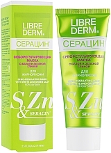 Fragrances, Perfumes, Cosmetics Sebum-Regulating Mask with White & Green Clay - Librederm Mask Seracin