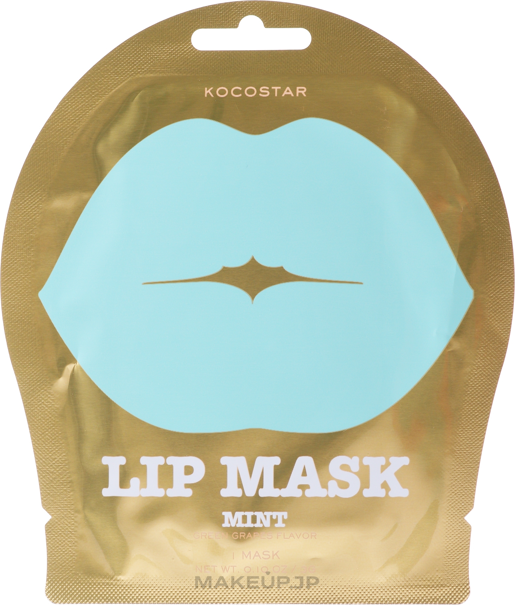 Green Grape Hydrogel Lip Mask - Kocostar Lip Mask Mint — photo 1 szt.