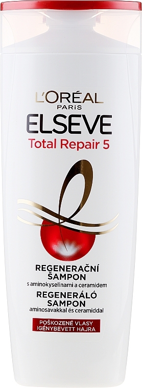Damaged Hair Shampoo - L'Oreal Paris Elseve Full Repair 5 Shampoo — photo N1