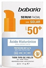 Sunscreen Face Serum - Babaria Serum Facial Sun Solar Spf 50 — photo N1