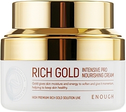 Intensive Nourishing Face Cream with Gold Ions - Enough Rich Gold Intensive Pro Nourishing Cream — photo N1