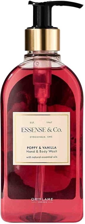 Poppy & Vanilla Liquid Hand & Body Soap - Oriflame Essense & Co Poppy & Vanilla Hand & Body Wash — photo N1
