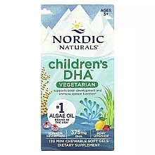 Kids DHA Dietary Supplement - Berry Lemonade Flavour, Soft Gels - Nordic Naturals Children's DHA 375 mg Ages 3+ Berry Lemonade — photo N2