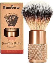Fragrances, Perfumes, Cosmetics Shaving Brush, rose gold - Bambaw Vegan Shaving Brush Rose Gold