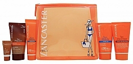 Fragrances, Perfumes, Cosmetics Set - Lancaster Sun Care Gift Set (b/cr/50ml + after/sun/cr/50ml + bronzer/3ml + b/scr/50ml + cr/30ml + bag)