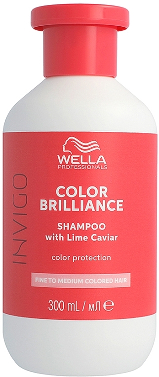 Color Protection Shampoo for Colored & Natural Hair - Wella Professionals Invigo Brilliance Fine Hair Shampoo — photo N3