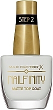Matte Top Coat - Max Factor Nailfinity Matte Top Coat — photo N1