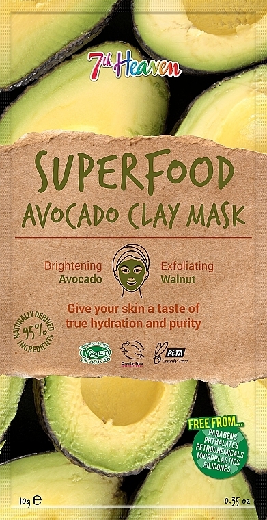 Avocado Clay Mask - 7th Heaven Superfood Avocado Clay Mask — photo N8