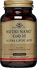 Fragrances, Perfumes, Cosmetics Dietary Supplement "Alpha Lipoic Acid" - Solgar Nutri-Nano CoQ-10