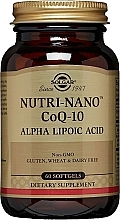 Dietary Supplement "Alpha Lipoic Acid" - Solgar Nutri-Nano CoQ-10 — photo N1