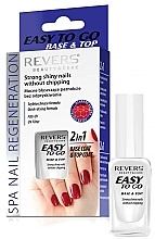 Fragrances, Perfumes, Cosmetics 2-in-1 Base & Top Coat - Revers Easy To Go 2w1