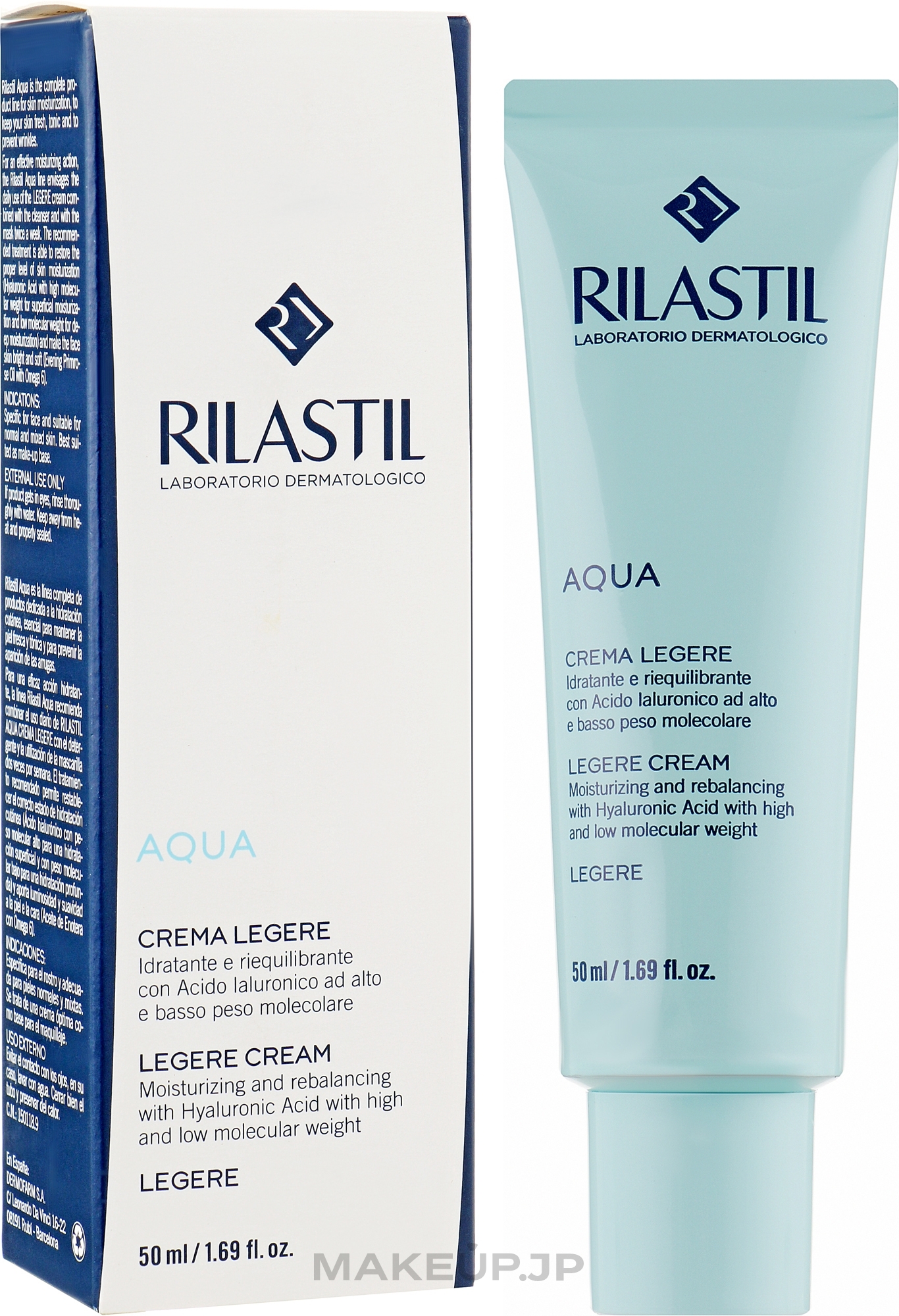 Nourishing Moisture-Balancing Face Cream for Normal & Combination Skin - Rilastil Aqua Crema — photo 50 ml