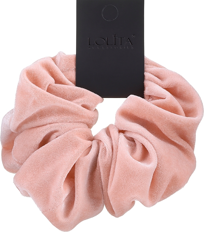 Velvet Scrunchie, light pink XL - Lolita Accessoires — photo N1