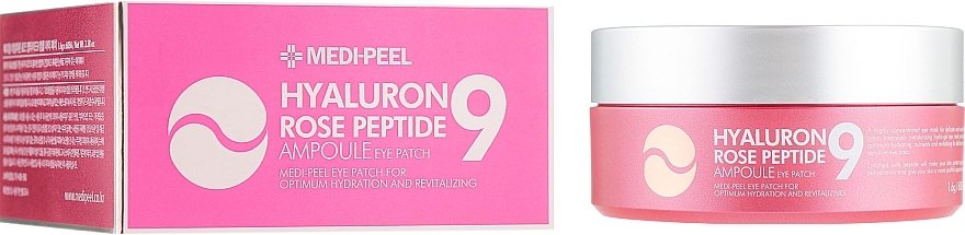 Peptide & Bulgarian Rose Hydrogel Patch - Medi Peel Hyaluron Rose Peptide 9 Ampoule Eye Patch — photo N2