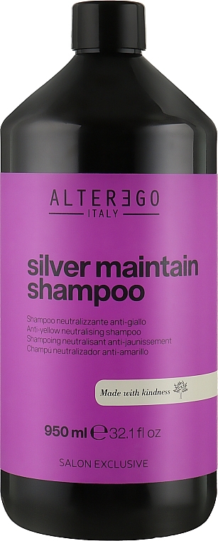 Anti-Yellowness Hair Shampoo - Alter Ego Silver Maintain Shampoo — photo N5