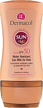 Fragrances, Perfumes, Cosmetics Kids Waterproof Milk for Tan SPF 50 - Dermacol Sun Kids Milk SPF50