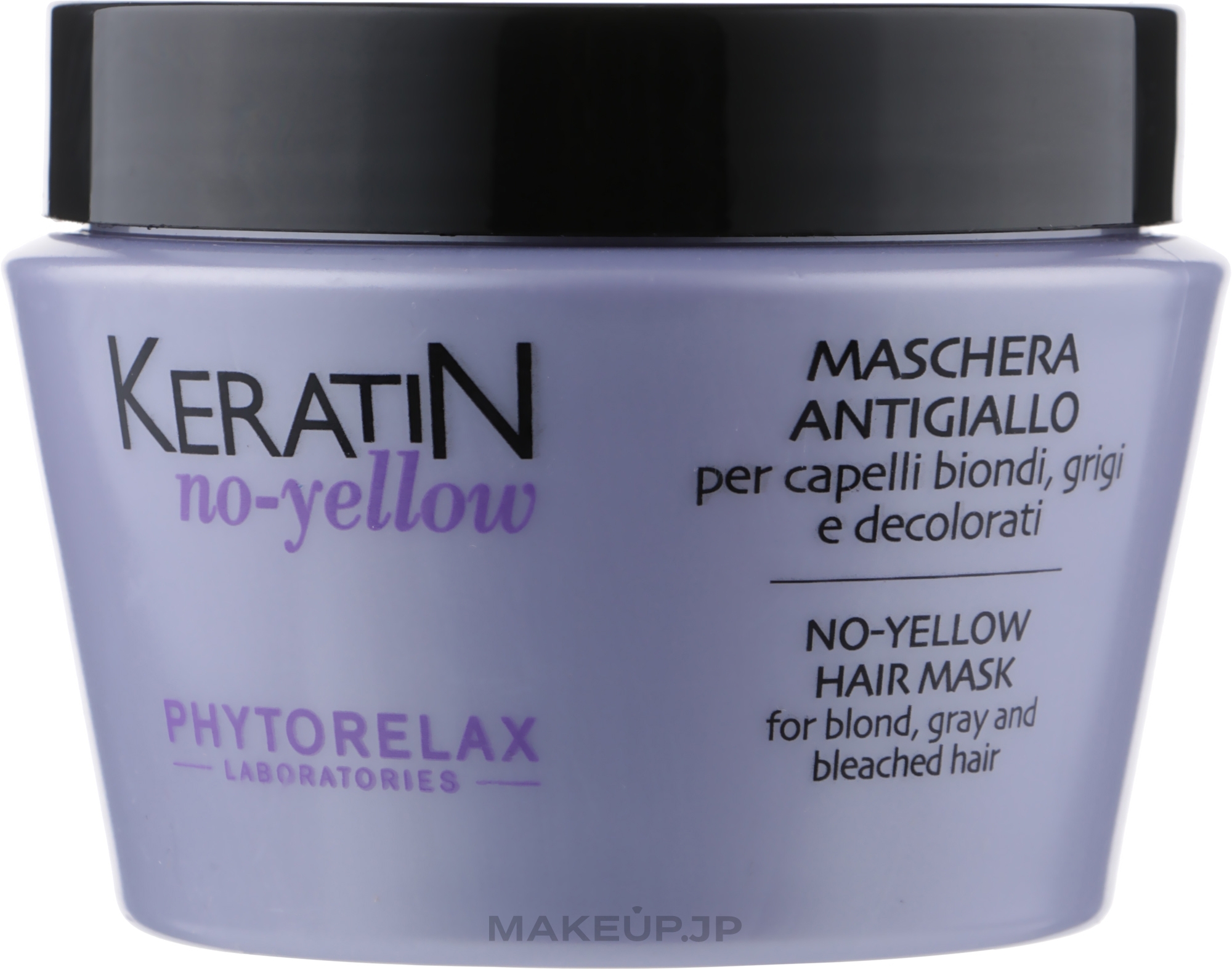 Anti-Yellow Mask for Grey Hair - Phytorelax Laboratories Keratin No-Yellow Hair Mask — photo 250 ml