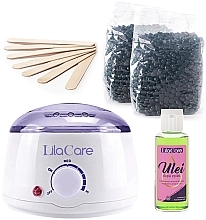 Fragrances, Perfumes, Cosmetics Hair Removal Set - Lila Rossa Lila Care (prowax/1pcs + spatula/10pcs + wax/2*500g + oil/60ml)