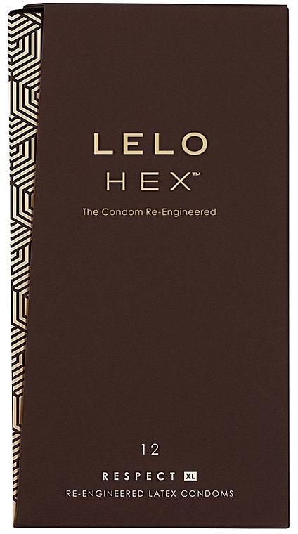 Condoms, 12 pcs - Lelo HEX Respect XL — photo N3