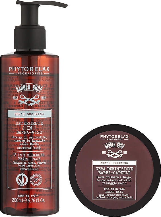Set - Phytorelax Laboratories Men's Grooming (f/gel/200ml + wax/100ml) — photo N2
