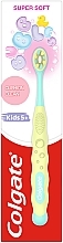 Kids Toothbrush, 5+ years, yellow - Colgate Cushion Clean Kids 5+ Super Soft — photo N1