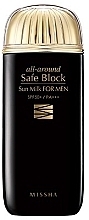 Fragrances, Perfumes, Cosmetics Face & Body Sunscreen Milk - Missha All Around Safe Block Sun Milk For Men SPF50+/PA+++