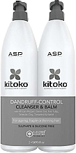 Fragrances, Perfumes, Cosmetics Set - Affinage Salon Professional Kitoko Dandruff Control Balm & Cleanser (shm/1000ml + balm/1000ml)