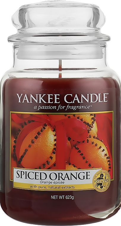 Candle in Glass Jar - Yankee Candle Spiced Orange  — photo N2