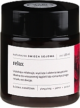 Fragrances, Perfumes, Cosmetics Natural Soy Candle with Floral-Spicy Scent - Mood Ideas Relax Candle