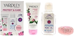 Fragrances, Perfumes, Cosmetics Set - Yardley Protect Care 3 Piece Gift Set (h/cr/30ml + h/san/100ml + soap/50g)