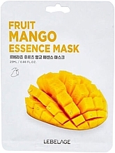 Face Mask with Mango Extract - Lebelage Fruit Mango Essence Mask — photo N1