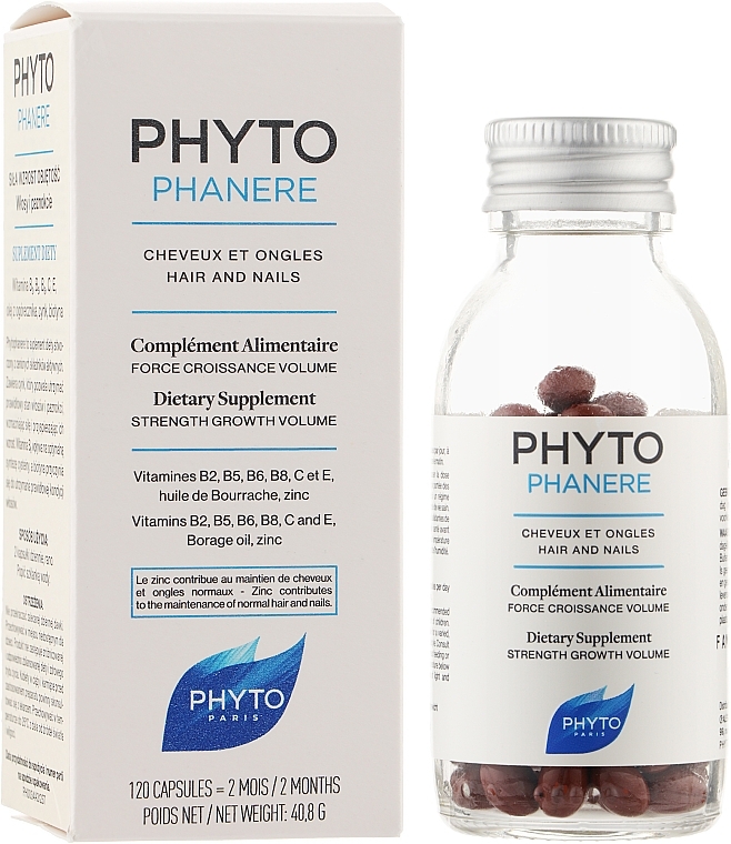 Dietary Supplement for Hair and Nails - Phyto Phytophanere Hair And Nails Dietary Supplement — photo N2