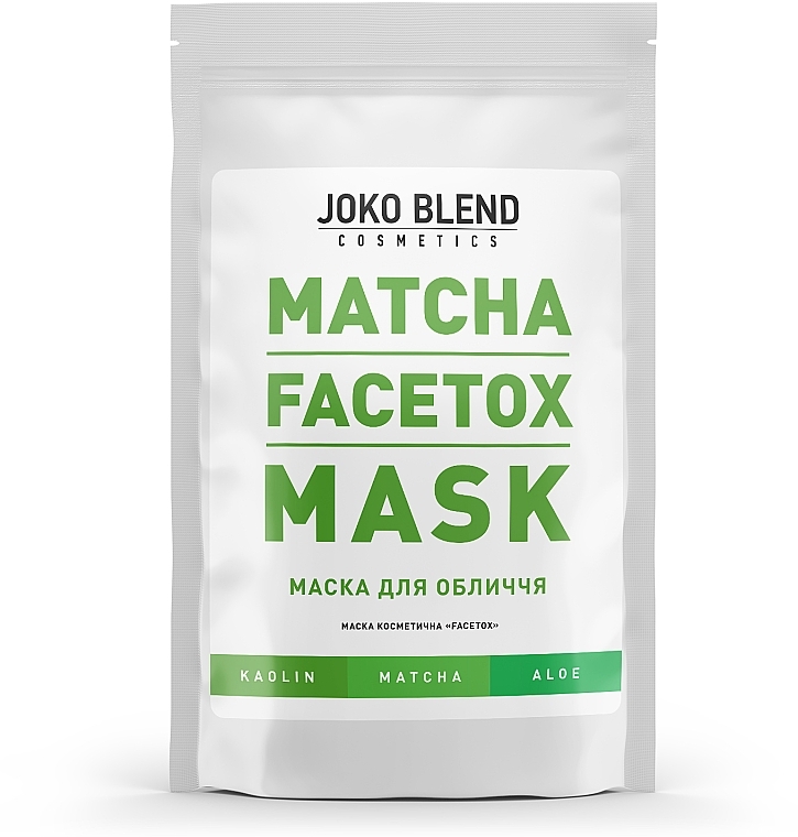 Face Mask with Green Tea Extract - Joko Blend Matcha Facetox Mask — photo N3