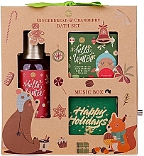 Set - Accentra Hello Winter Gingerbread & Cranberry Bath Set — photo N1