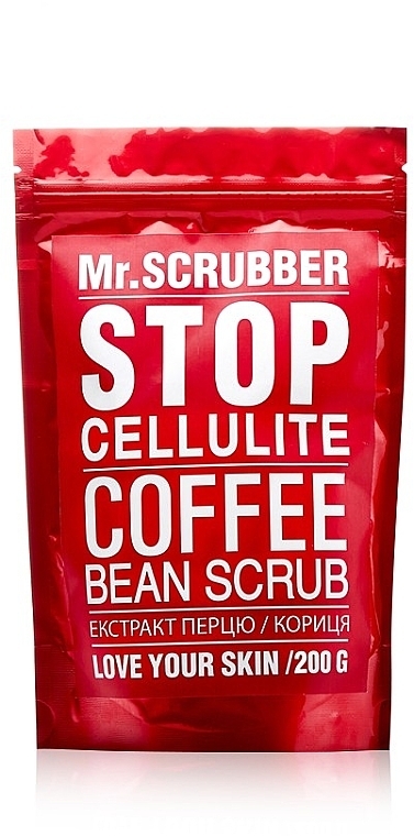 Anti-Cellulite Body Scrub - Mr.Scrubber Stop Cellulite Coffee Bean Scrub — photo N1