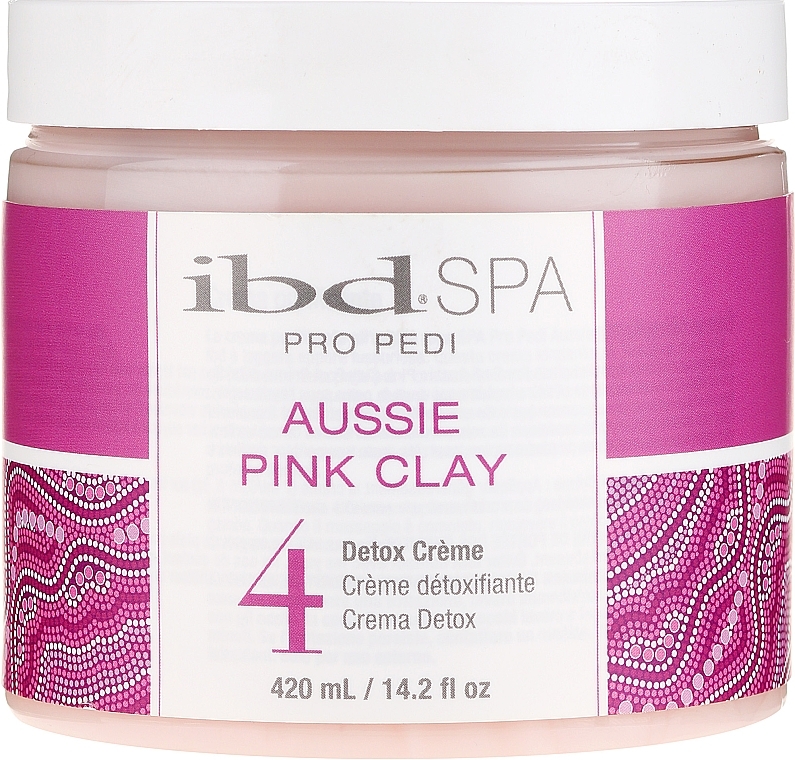 Hand and Foot Cream with Pink Clay - IBD Aussie Pink Clay Detox Creme  — photo N1