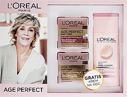 Fragrances, Perfumes, Cosmetics Set - L'Oreal Paris Age Perfect 60+ (cr/50ml + cr/50ml + milk/200ml)