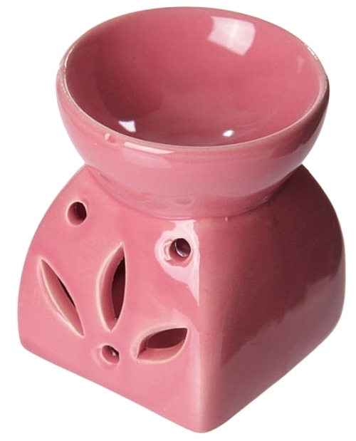 Aroma Lamp with Leaf-Shaped Holes, pink - Naturolovo — photo N1