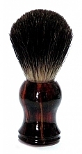 Fragrances, Perfumes, Cosmetics Shaving Brush with Badger Fiber, plastic, black-brown - Golddachs Pure Badger Plastic Tortie Havanna